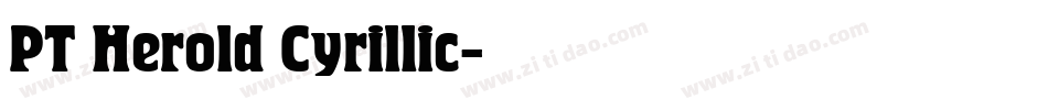 PT Herold Cyrillic字体转换